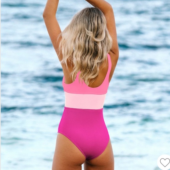 NWT CUPSHE One Piece Color Block Swimsuit 🌴 - Picture 2 of 8